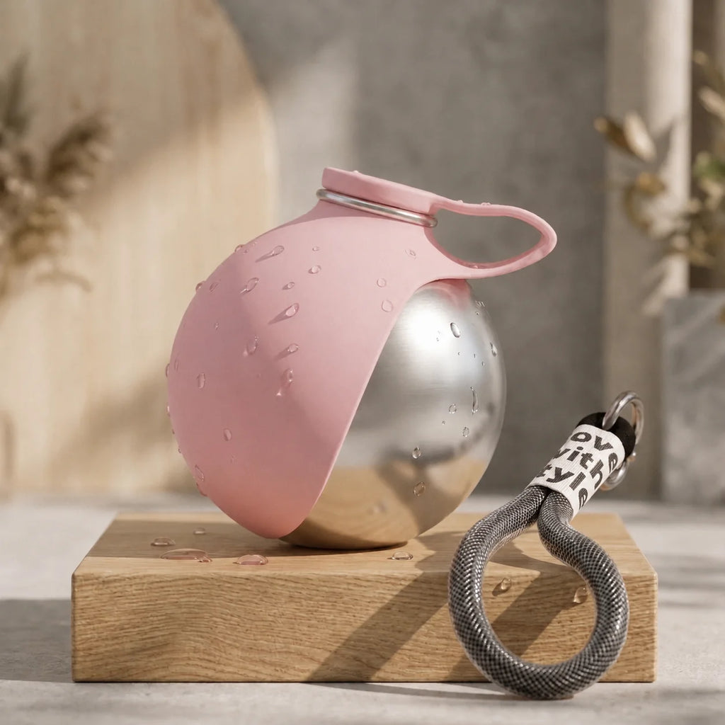 Gourde pour chien avec bol intégré portable