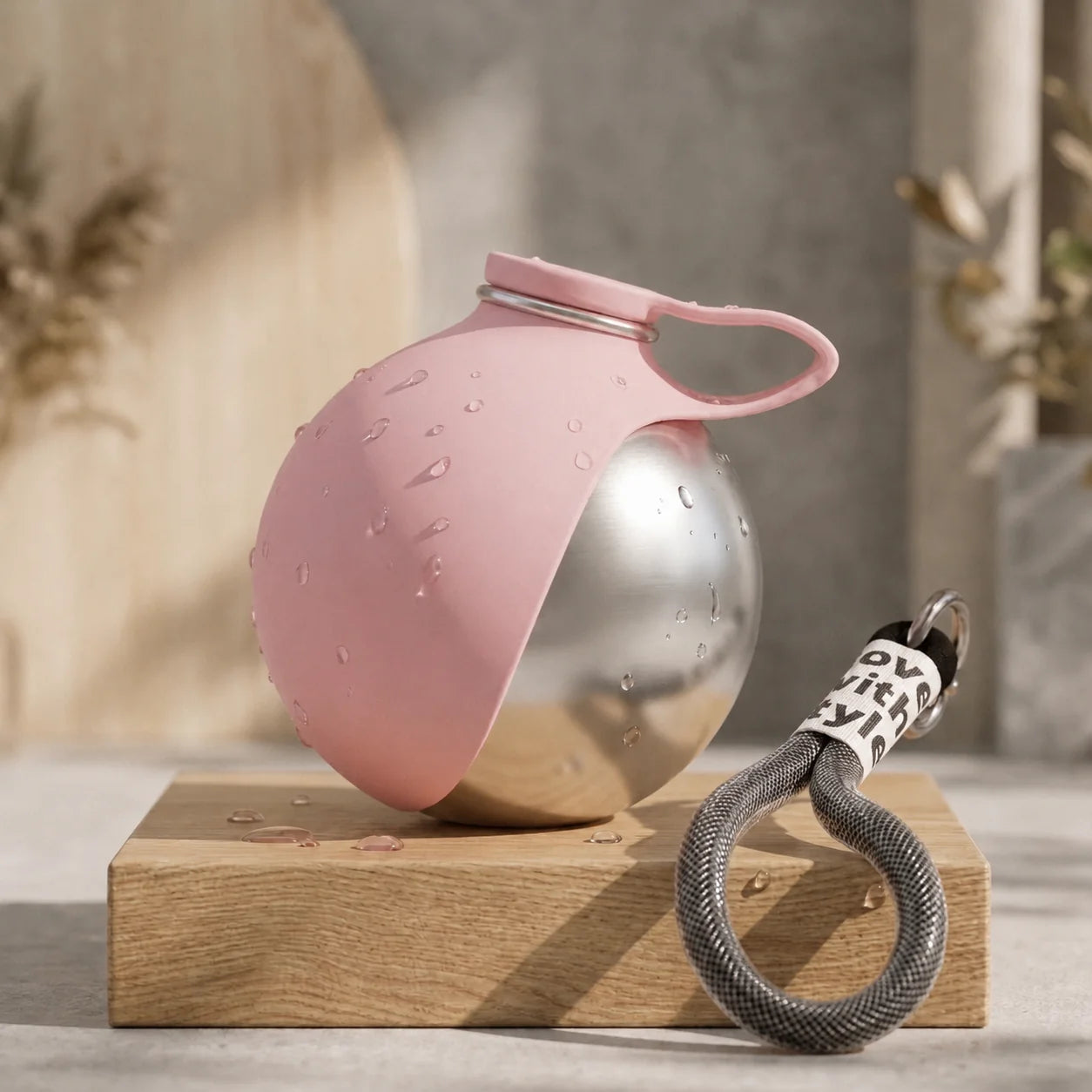 Gourde pour chien avec bol intégré portable